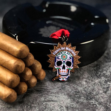 2019 Fiesta Medal — White Skull